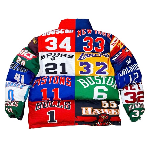 BRAND NEW 🏀 NBA Puffer Jacket Mens Size L - Picture 2 of 6